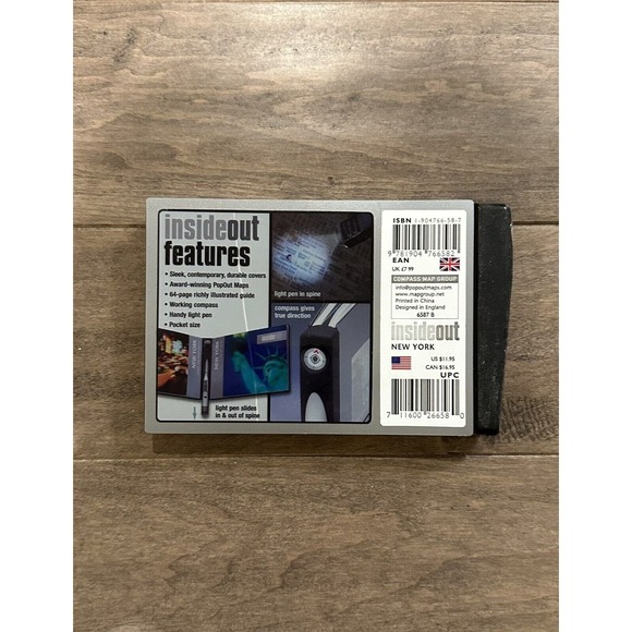 New York City Guide InsideOut Pop Out Map - Picture 7 of 7